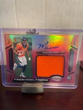 2023 Certified, Marvin Mims, Freshman Fabric Mirror Signatures Pink, (183/299)