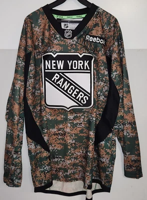 Pullover de camuflaje New York Rangers NHL para hombre L/S talla XL Foto 1 de 4