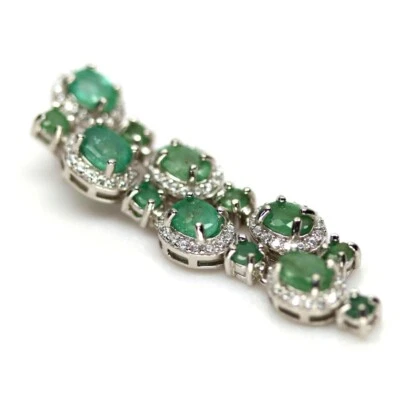 SHOLA Echt Natürlicher Grün Smaragd Anhänger Sterlingsilber N373 - Bild 1 von 3