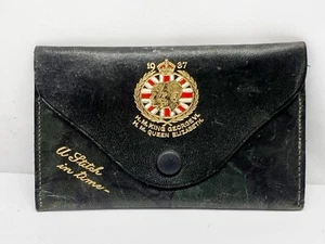 VINTAGE LEDER GELDBÖRSE KÖNIG GEORGE VI KRÖNUNG SOUVENIR - Bild 1 von 6