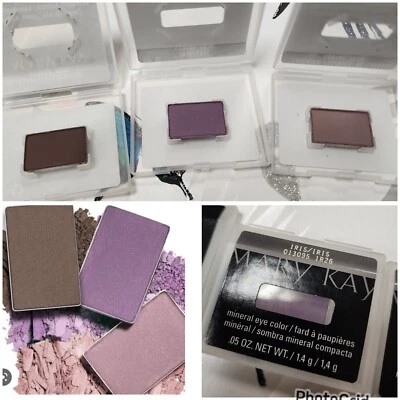 3 pc Mary Kay Mineral Eye Iris, Lavender & ChromaFusion Espresso Colors  .05 oz - Image 1 of 4