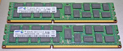 Samsung 16GB (2x8GB) 2Rx4 DDR3L PC3L-10600R 1333Mhz PC Server Memory RAM - Image 1 of 3