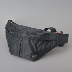 【Excellent 】PORTER TANKER Waist Bag Nylon Black Shoulder Crossbody Stylish - Picture 1 of 10