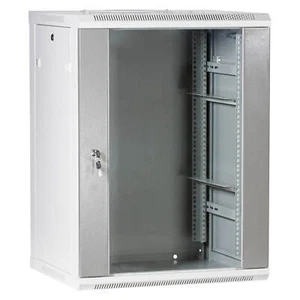 19" Wandgehäuse Netzwerkschrank Serverschrank 15HE Tiefe 500mm grau ProfiPatch - Photo 1/11