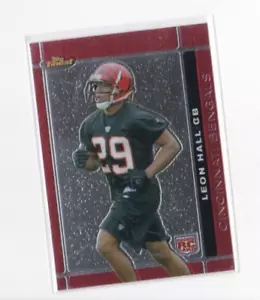 LEON HALL 2007 TOPPS FINEST FOOTBALL ROOKIE CARD-SHIPS FREE - Picture 1 of 24