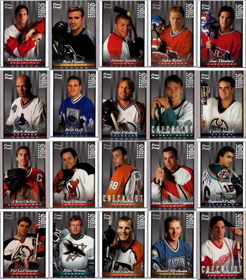 1997-98 DONRUSS STUDIO PRESS PROOFS SILVER CARDS - PICK SINGLES FINISH SET /1000 - Image 1 of 1