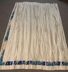 Mid-Centry Retro Pleated Drapery Panel for Patio Door 92" long, 68" wide - Picture 1 of 15