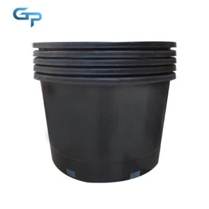 5 Pack Premium 10 Gallon Black Plant Ganden Flower Nursery Pots Container Up - Picture 1 of 13