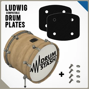 Ludwig Elite-Mount Drums 3D Printed Bass Masking Plate Set, Color Options - Picture 1 of 11