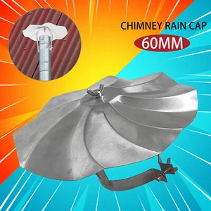 Schornstein Regenkappe Schornstein Abgashaube Rohr Dachentlüftungskappe Regen Ofenrohr Abdeckkappe - Bild 1 von 17