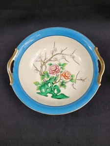 ANTIQUE Vtg Noritake Morimura Hand Painted Serving Bowl Two Handles Floral. C - Picture 1 of 12