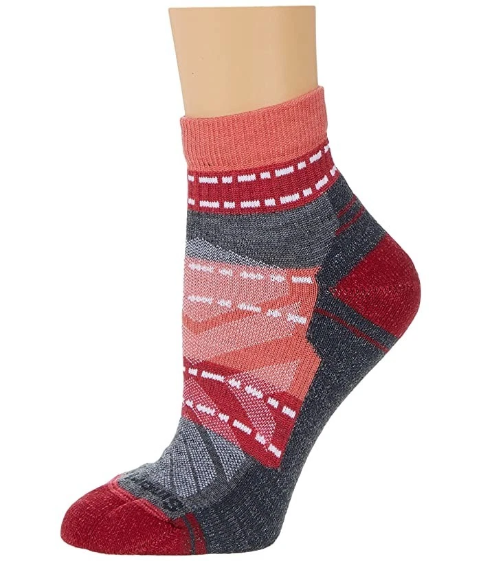 Calcetines acolchados ligeros Smartwool para mujer L tobillo coral brillante senderismo merino Foto 1 de 1