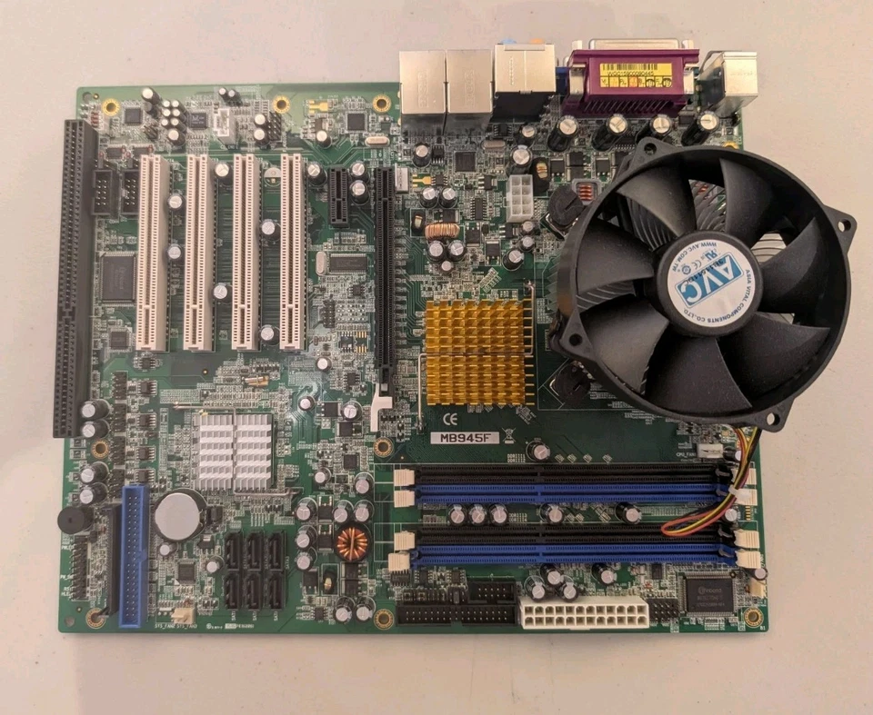 Motherboard iBASE MB945F Socket 775 4xDDR3 ATX Pci-E PCI Isa Intel Q45+ICH10DO - Image 1 of 4