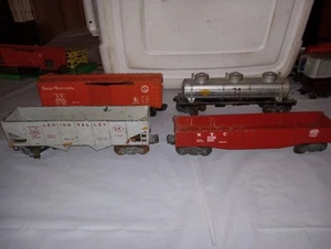Lionel O Scale Lot 4 Great Northern Boxcar Sunoco Tanker NYC & Lehigh Valley  - Bild 1 von 21