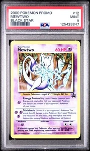 PSA 9 Mewtwo Black Star Promo #12 JR Rally Pokémon 2000 Christopher Rush - Picture 1 of 2