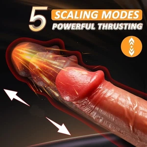 Waterproof Licking Vibrator Heating Thrusting Rotating Dildo Sex Toys Fr Women - Picture 1 of 12