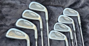 Knight Stratos II Iron Set 3-PW RH Steel Shafts Good Pro Velvet Grips - Picture 1 of 4