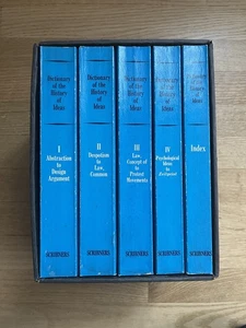 Complete Box Set of Dictionary Of The History of Ideas Volume 1-4 + Index - Picture 1 of 11