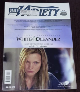 Daily Variety 2003 Jan 2 White Oleander Michelle Pfeiffer 25th Hour Ed Norton - Picture 1 of 7