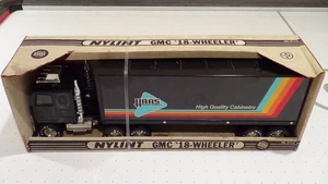 rare 1980's vintage NYLINT GMC black semi truck Haas Cabinetry private label - Picture 1 of 18
