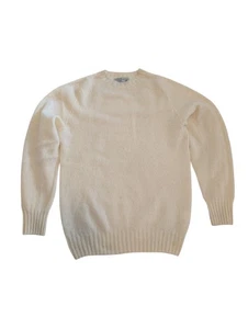 Original Scottish Knits Herren Shetland Pullover Ecru Größe M - Bild 1 von 3