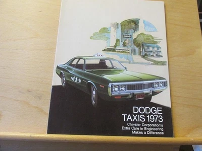 Dodge Taxis 1973 folleto ¡solo ventas en Estados Unidos! Foto 1 de 4