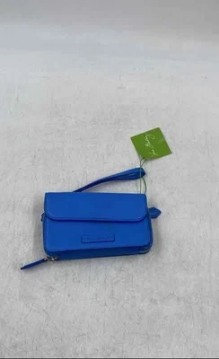 Cartera pulsera de diseñador ligera con ranura para tarjeta de crédito azul Vera Bradley para mujer Foto 1 de 4