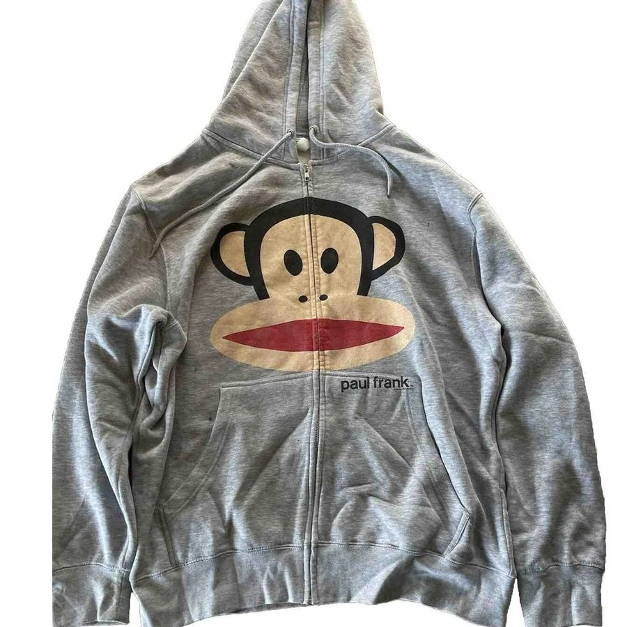 PAUL FRANK monkey face Zip-up Hoodie S-5XL - Image 1 of 2