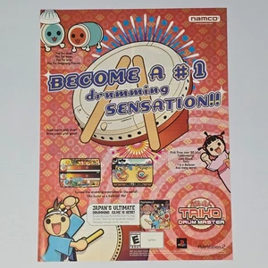 Taiko Drum Master PlayStation 2 PS2 Sensation Print Ad/Poster Promo Art - Bild 1 von 2
