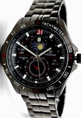 Mega Exklusive Herren Männer Automatik Uhr Schwarz Farben Top Design Keramiklook - Bild 1 von 4