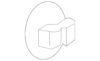 Porca de retenção painel acabamento quarto Volkswagen genuína 1Z9-868-280-B-82V - Imagem 1 de 2