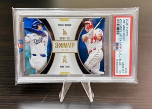 2025 TOPPS WELCOME TO THE CLUB OHTANI / TROUT BLUE FOIL /150 PSA 10 LOW POP 6! - Bild 1 von 3