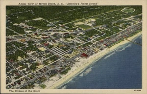 Aerial View of Myrtle Beach,SC Horry County South Carolina Postcard - Picture 1 of 2