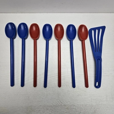 Mercer Culinary Hells Tools High-Heat Slotted Spatula & Mixing Spoons Lot Of 8 - Image 1 of 4
