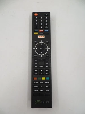 Seiki Universal TV Remote Control Netflix YouTube Hulu Vudu Genuine Replacement - Image 1 of 3