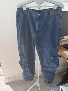 Pantalones de mezclilla cargo Trendyol para hombre - azul marino, talla 36 - Imagen 1 de 6