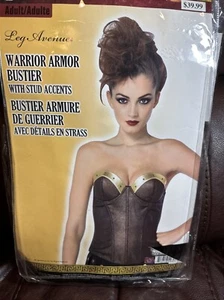 Leg Avenue Warrior Armor Bustier with Stud Accents Small 4-6 Cosplay - Picture 1 of 3