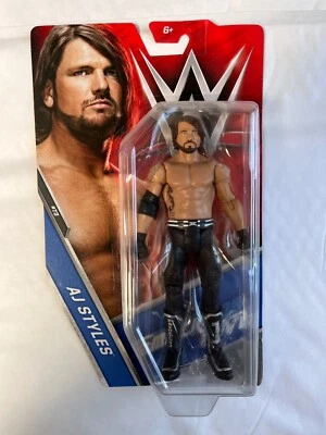 Nuevo en Caja Wwe Aj Styles Mattel Figura de Lucha Básico Serie 73 Negro - Imagen 1 de 4
