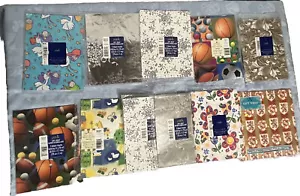 Lotto di 11 fogli vintage di carta da imballaggio American Greetings & Gibson mai aperti - Foto 1 di 10