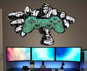 Playstation Controller Aufkleber, Videospiele Wandtattoo, Junge Gamer Vinyl, Gamer - Bild 1 von 10