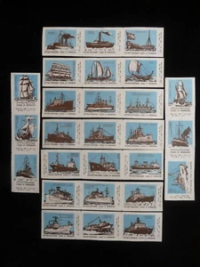 Set 54 UdSSR Russische Streichholzschachtel Etiketten Sowjetische Schiffe - Bild 1 von 4