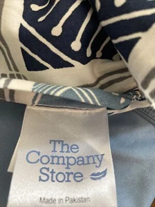 The Company Store Queen Duvet Southwest Circles Blue Green White - Bild 1 von 5