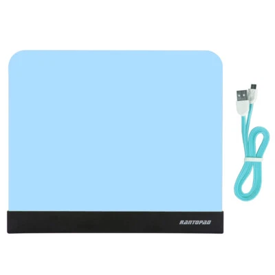 RANTOPAD Cube Acrylic Luminous LED Backlight Gaming Mouse Pad 10.35x8.78in - Image 1 of 4