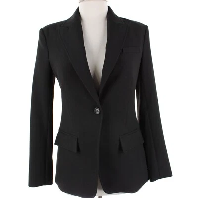 A.L.C. NWT Blazer Jacket Size 2 in Solid Black with Small Peak Lapel - Image 1 of 4