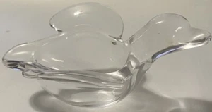 Cofrac Art Verrier France Midcentury Crystal Art Glass Duck Trinket Dish VTG. - Picture 1 of 4