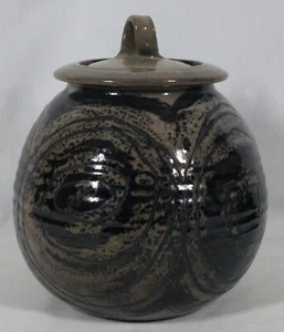 VINTAGE STUDIO POTTERY LIDDED JAR BY JAMES MORRIS COTTER MCM MID CENTURY MODERN - Picture 1 of 5