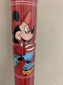 Vtg Mickey Mouse Minnie Mouse wrapping Paper New Sealed Nos Roller Skates Ovatio - Picture 1 of 4