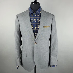Proper Cloth Mens Blazer Sport Coat 40R Gray Vitale Barberis Wool Casual Jacket - Picture 1 of 19