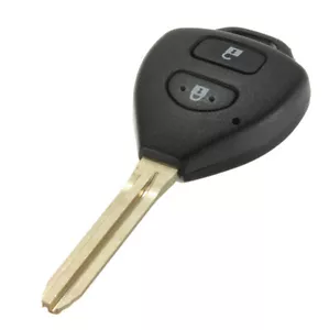 2 Button Remote Key Fob Shell Case & Uncut Blade For Toyota Rav4 Corolla Yaris - Picture 1 of 8