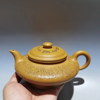Vintage Chinese Yixing Purple Clay Teapot Zisha Ceremony Fashion Gift Teaware • 242.82$